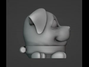 Cute Dog Secret Box 3D Print Model