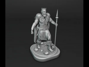 Penakluk yang Dimahkotai Model Cetak 3D