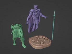 Crowned Conqueror 3D Print Model