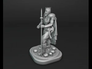 Crowned Conqueror 3D Print Model