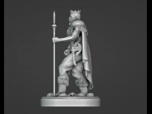 Crowned Conqueror 3D Print Model