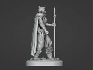 Crowned Conqueror 3D Print Model