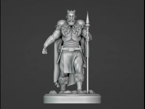 Crowned Conqueror 3D Print Model