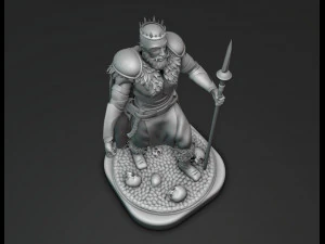 Crowned Conqueror 3D Print Model
