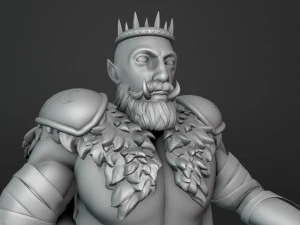 Crowned Conqueror 3D Print Model