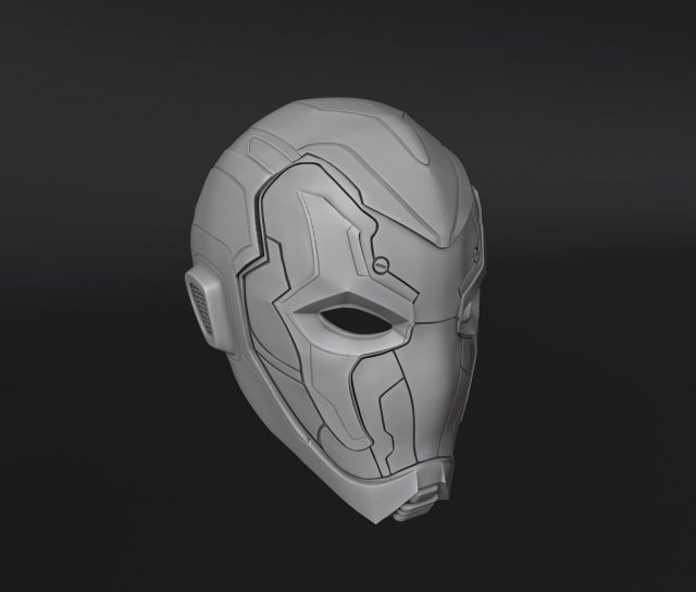 Blue Beetle Helmet Wearable 3D-Druckmodell .c4d .max .obj .3ds .fbx .stl .blend 