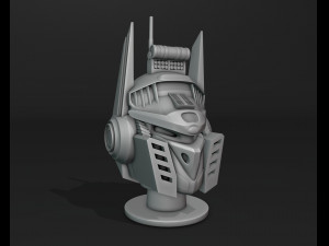 Mecha Head 3D Print Model