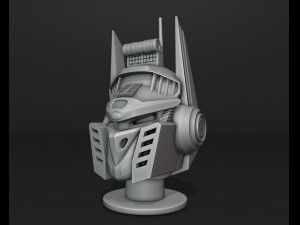 Mecha Head 3D Print Model