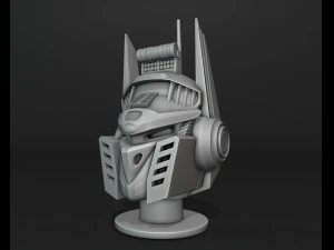 Mecha Head 3D Print Model