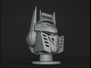 Mecha Head 3D Print Model