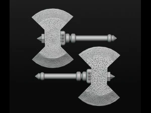 Viking Axes Pack 3D Print Model