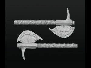 Viking Axes Pack 3D Print Model