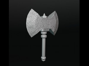 Viking Axe 1 3Dプリントモデル
