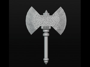 Viking Axe 1 Modello di stampa 3D