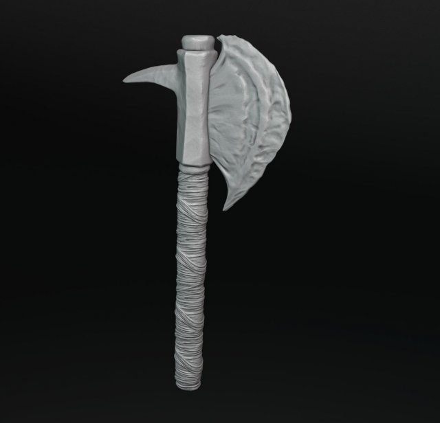 Viking Axe 2 3D Принт Модель .c4d .max .obj .3ds .fbx .stl .blend 