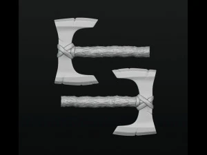 Hache viking 3 Modèles 3D en vedette