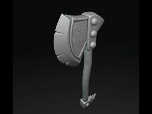 Viking Axe 4 3D Print Model