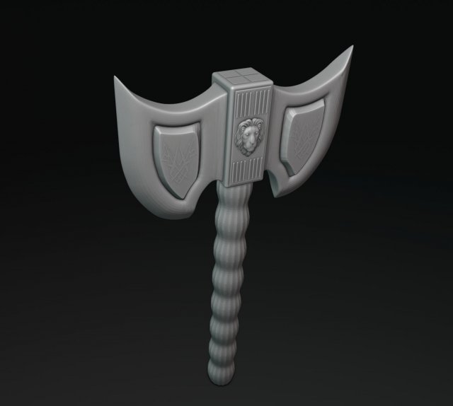 Viking Axe 5 Modelo de impresión 3D .c4d .max .obj .3ds .fbx .stl .blend 