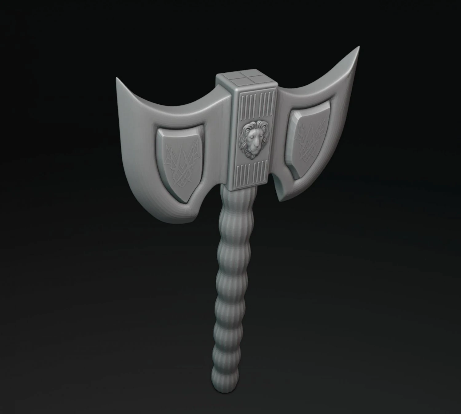 Viking Axe 5 3D Print Model .c4d .max .obj .3ds .fbx .stl .blend 