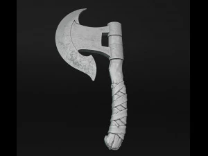 Viking Axe 6 3D Print Model