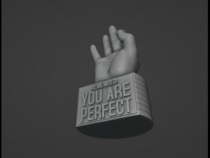You Are Perfect Motivational Reminder Modelo de impresión 3D
