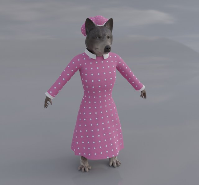 Big Bad Wolf - Wolfie From Shrek Modelo 3D .c4d .max .obj .3ds .fbx .stl .blend 
