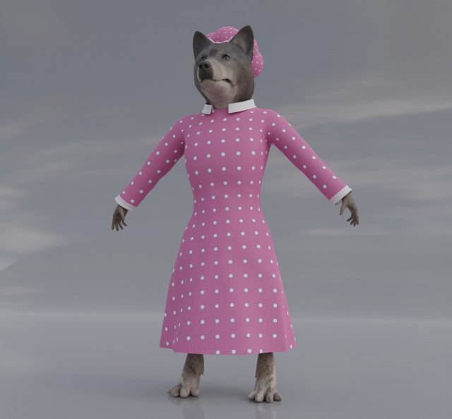 Big Bad Wolf - Wolfie From Shrek 3D Модель In Выдуманные 3DExport