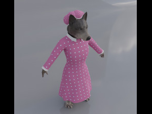 Big Bad Wolf - Wolfie From Shrek Modelo 3D