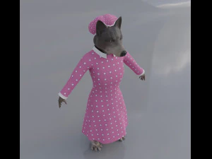 Big Bad Wolf - Wolfie From Shrek 3D Model