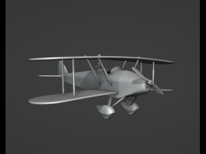 Biplane From Indiana Jones Movie 3D Print Model