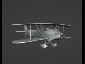 Biplane From Indiana Jones Movie 3D Print Model