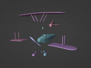 Biplane From Indiana Jones Movie 3D Print Model