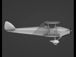 Biplane From Indiana Jones Movie 3D Print Model