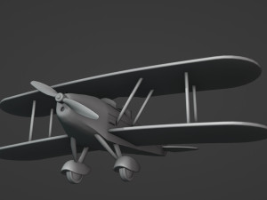 Biplane From Indiana Jones Movie 3D Print Model