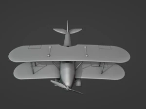 Biplane From Indiana Jones Movie 3D Print Model