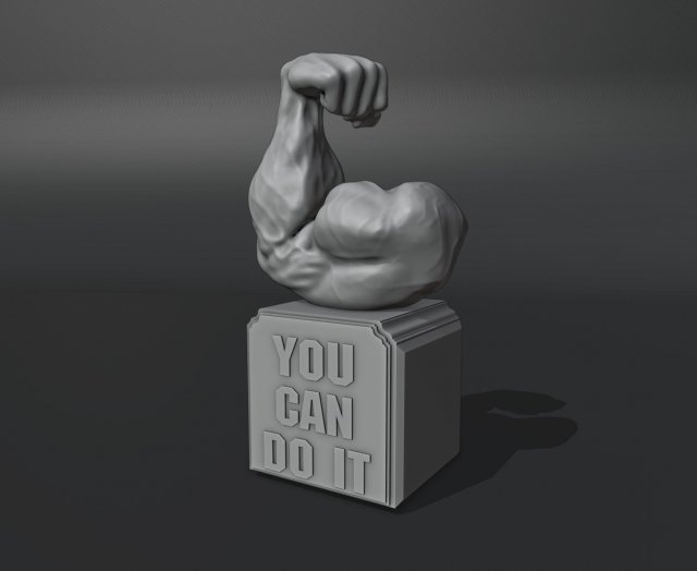 You Can Do It Motivational Reminder Modelo de impresión 3D .c4d .max .obj .3ds .fbx .stl .blend 