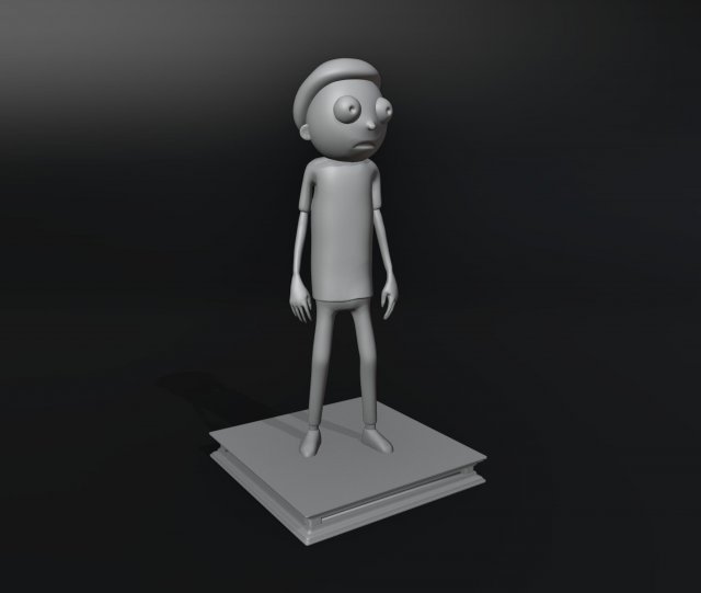 Morty From Rick and Morty Modello di stampa 3D .c4d .max .obj .3ds .fbx .stl .blend 