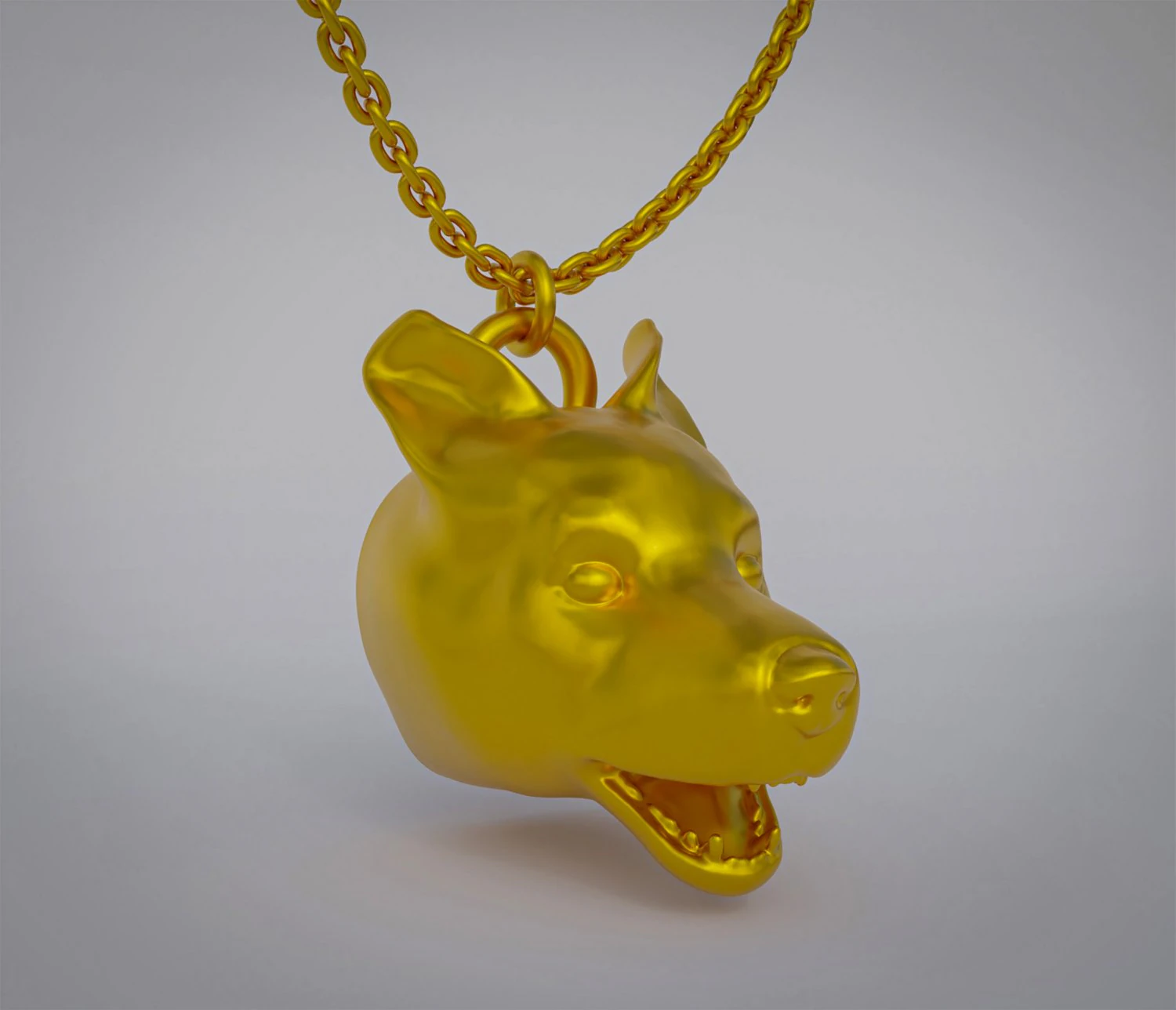 Corgi Dog Pendant 3D Print Model .c4d .max .obj .3ds .fbx .stl .blend 