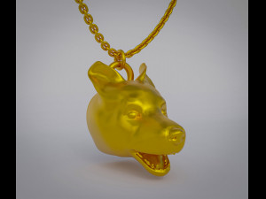 Corgi Dog Pendant 3D Print Model