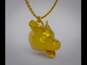 Corgi-Hundeanh&auml;nger 3D Druckmodell