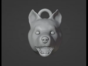 Corgi Dog Pendant 3D Print Model