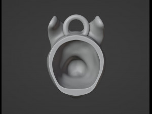 Corgi Dog Pendant Model Cetak 3D