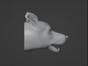 Corgi Dog Pendant Model Cetak 3D