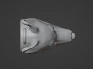 Corgi Dog Pendant Model Cetak 3D