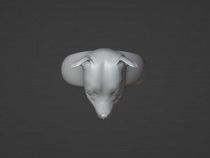 Pitbull Dog Ring 3Dプリントモデル