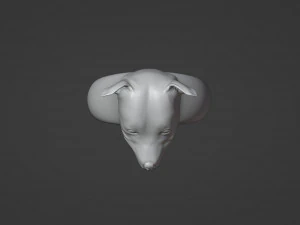 Pitbull Dog Ring 3D Print Model