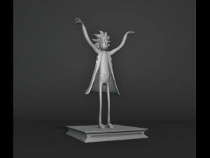 Rick From Rick and Morty 3D Print Model