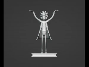 Rick From Rick and Morty 3D Print Model