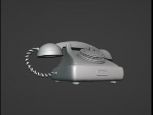 Old Telephone Printable 3D Print Model
