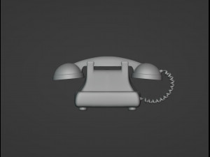 Old Telephone Printable 3D Print Model